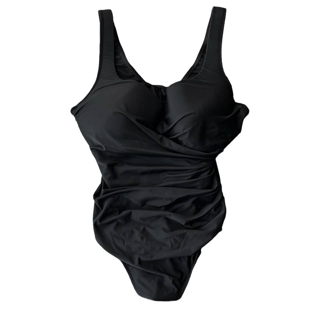 Miraclesuit Black One Piece Swimsuit Size Xl